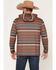 Image #4 - RANK 45&reg; Men's Stone Mesa Southwestern Print Tech Hooded Long Sleeve Shirt, Brown, hi-res