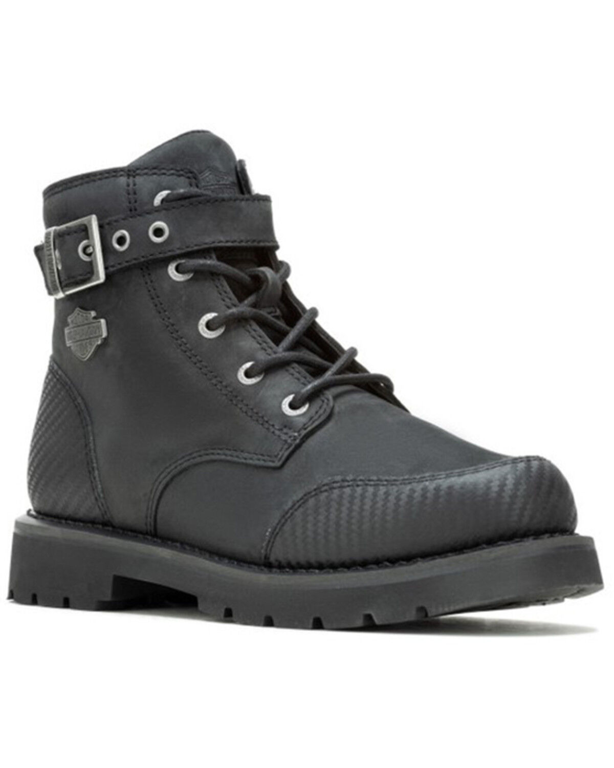 Image #1 - Harley Davidson Men's Westmont 5" Lace-Up Causal Boots - Round Toe, Black, hi-res