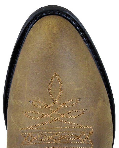 Image #2 - Smoky Mountain Men's Distressed Denver Western Boots - Medium Toe, Brown, hi-res