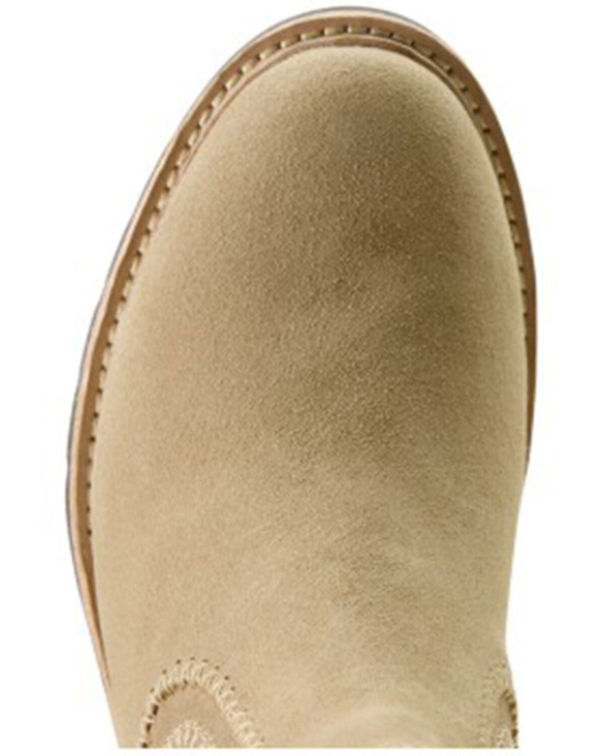 Image #6 - Ariat Women's Wexford Whip Stitch Suede Chelsea Boots - Round Toe, Camel, hi-res