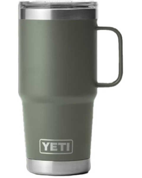 Yeti Rambler® 20oz Travel Mug with Stronghold™ Lid, Green, hi-res