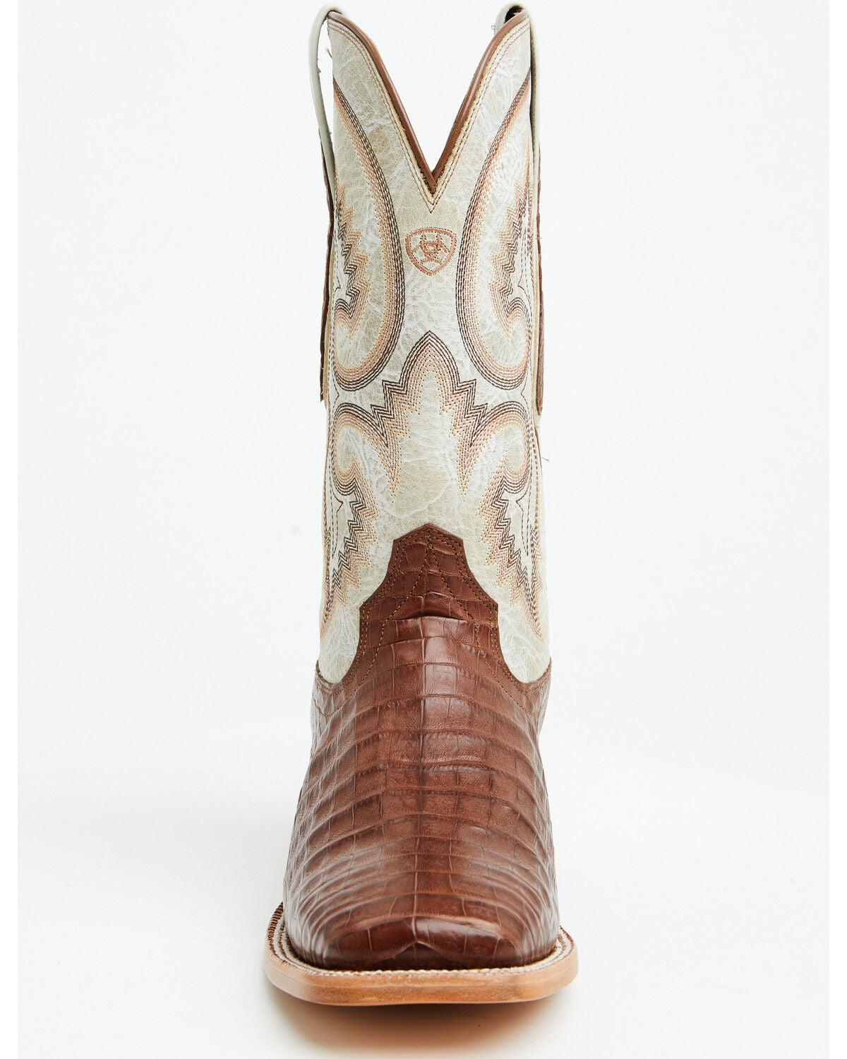 Image #4 - Ariat Men's Exotic Caiman Classic Callen Western Boots - Broad Square Toe, Brown, hi-res
