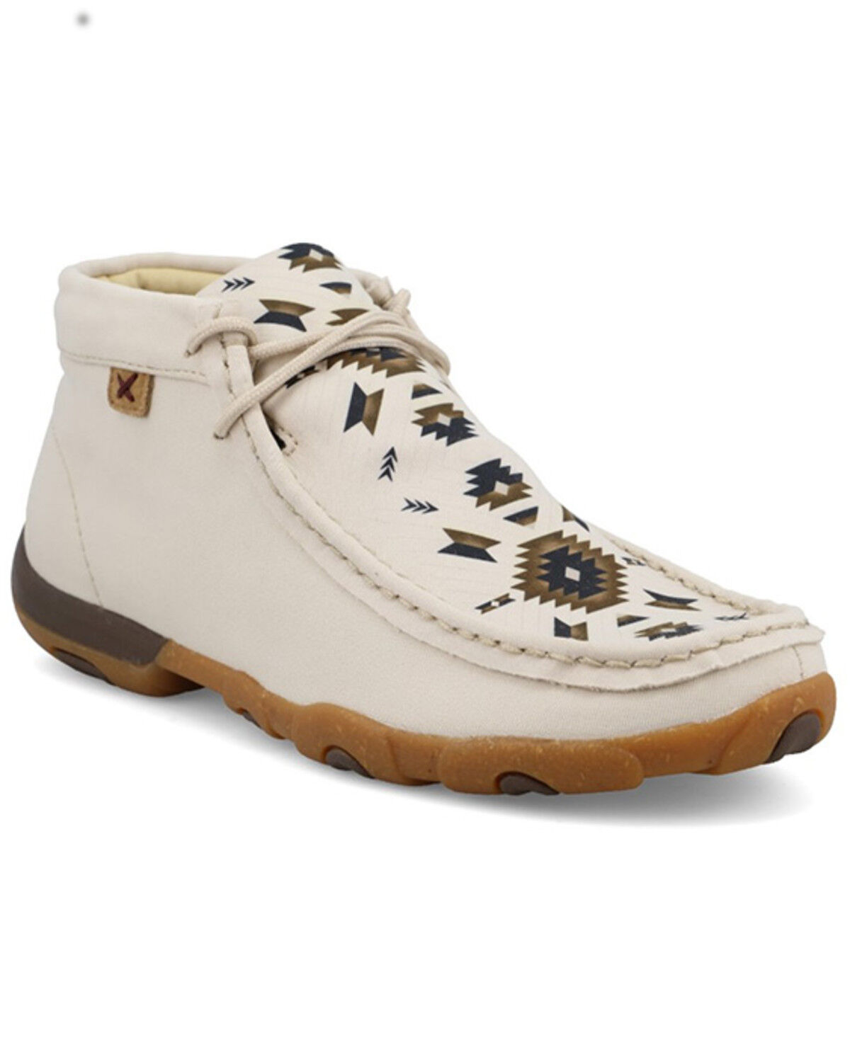 Image #1 - Twisted X Women's Chukka Driving Mocs, Beige, hi-res