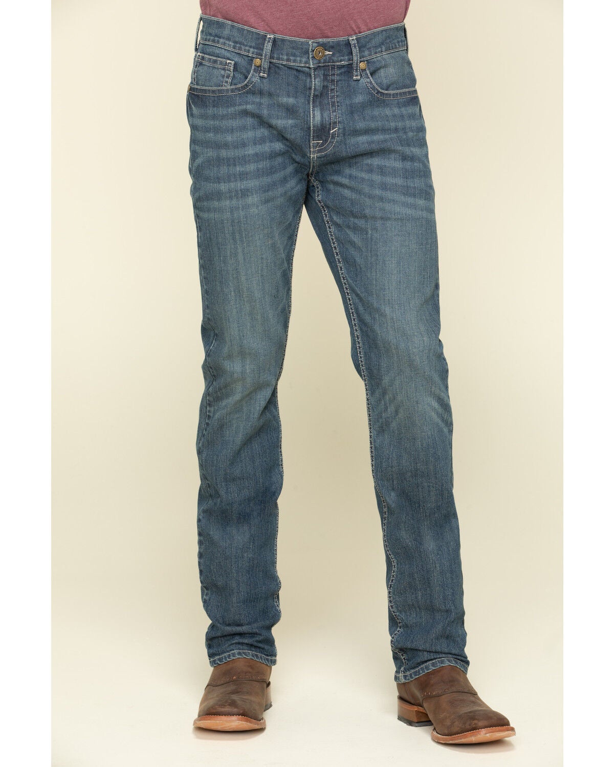 Image #2 - Cody James Men's Stone Cold Wash Jackson Slim Straight Stretch Denim Jeans, Blue, hi-res