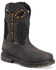 Image #1 - Double H Men's 11" Phantom Rider Waterproof Western Work Boots - Composite Toe, Dark Brown, hi-res