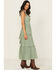 Image #2 - Ash & Violet Women's Flutter Sleeve Midi Dress, Sage, hi-res