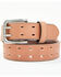 Hawx Men's Perforated Double Prong Work Belt, Tan, hi-res