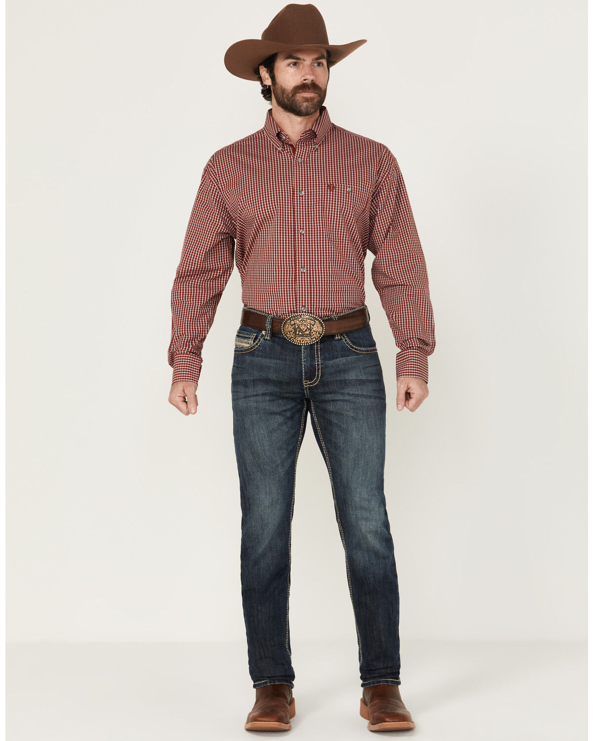 Image #1 - Rock & Roll Denim Men's Rifle Dark Wash Skinny Reflex Stretch Denim Jeans, Dark Wash, hi-res