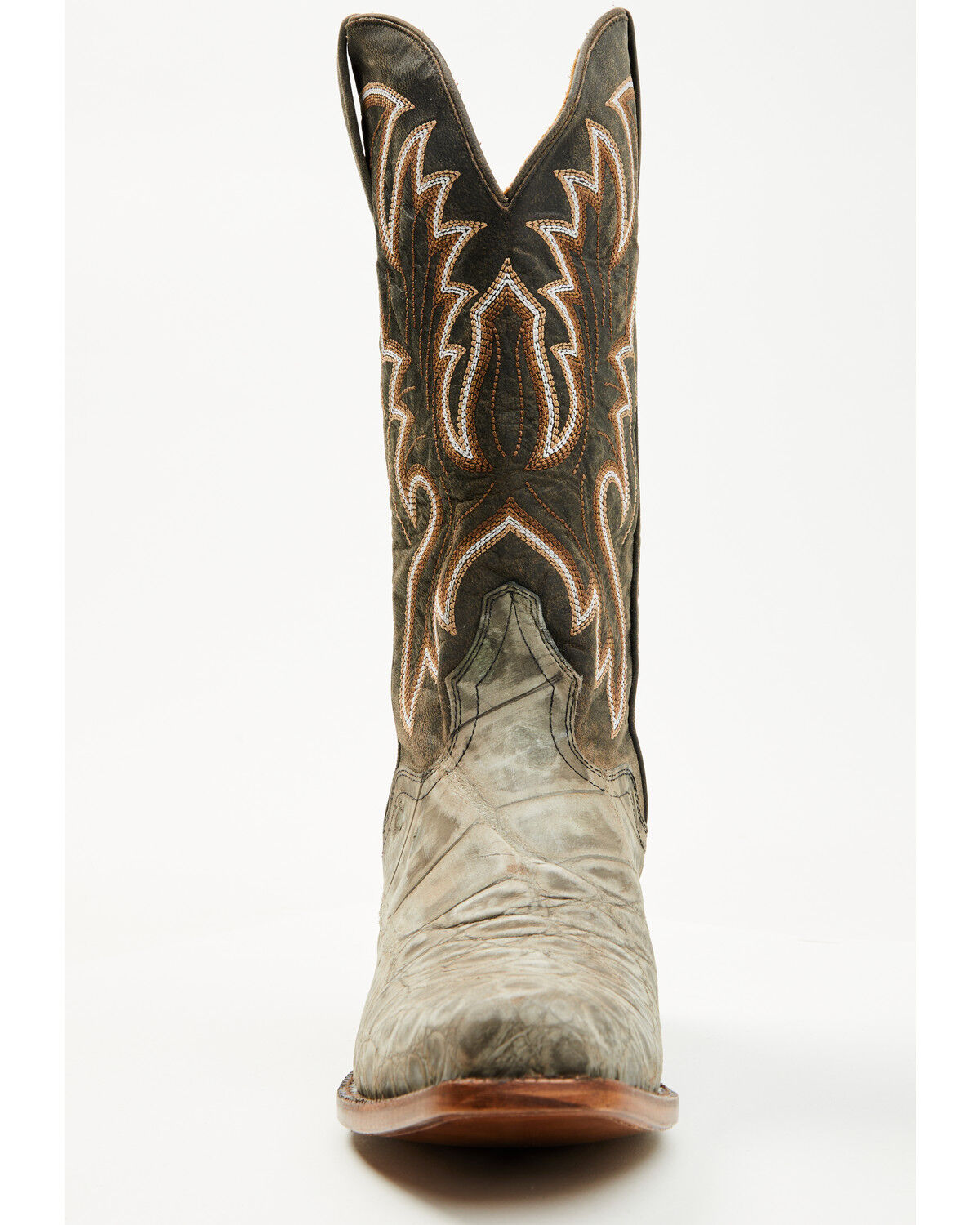 Image #4 - El Dorado Men's Exotic Alligator Western Boots - Square Toe, Grey, hi-res
