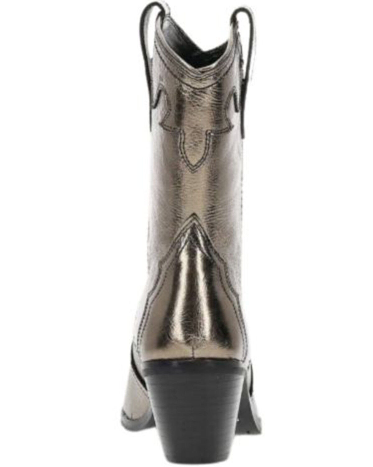 Image #5 - Frye Women's Sara Western Short Boots - Round Toe, Bronze, hi-res