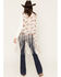 Image #4 - Fornia Women's Boot Barn Exclusive Horse Print Faux Suede Fringe Vest, Multi, hi-res