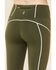 Image #3 - Free People Women's You're A Peach Leggings, Hunter Green, hi-res