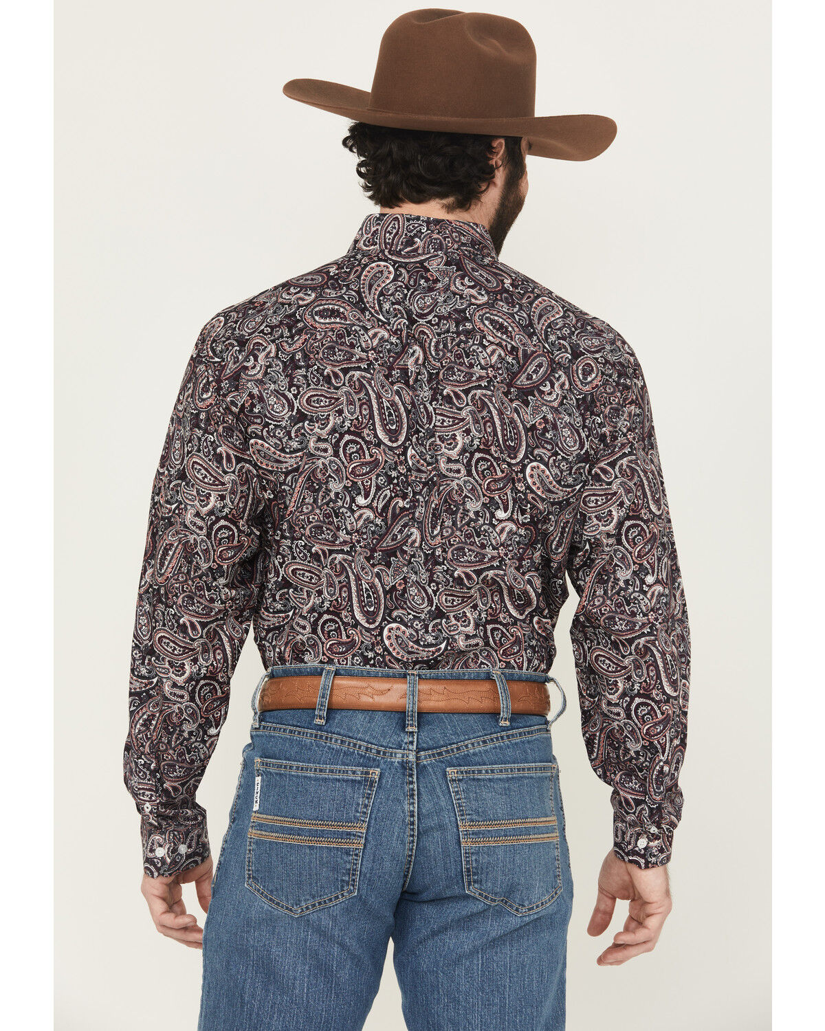 Image #4 - Cinch Men's Paisley Print Long Sleeve Button-Down Western Shirt, Multi, hi-res