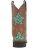 Image #5 - Dan Post Little Girls' Starr Western Boots - Broad Square Toe, Brown, hi-res