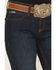 Image #2 - Cinch Women's Jenna Dark Wash Straight Leg Relaxed Fit Stretch Denim Jeans, Indigo, hi-res
