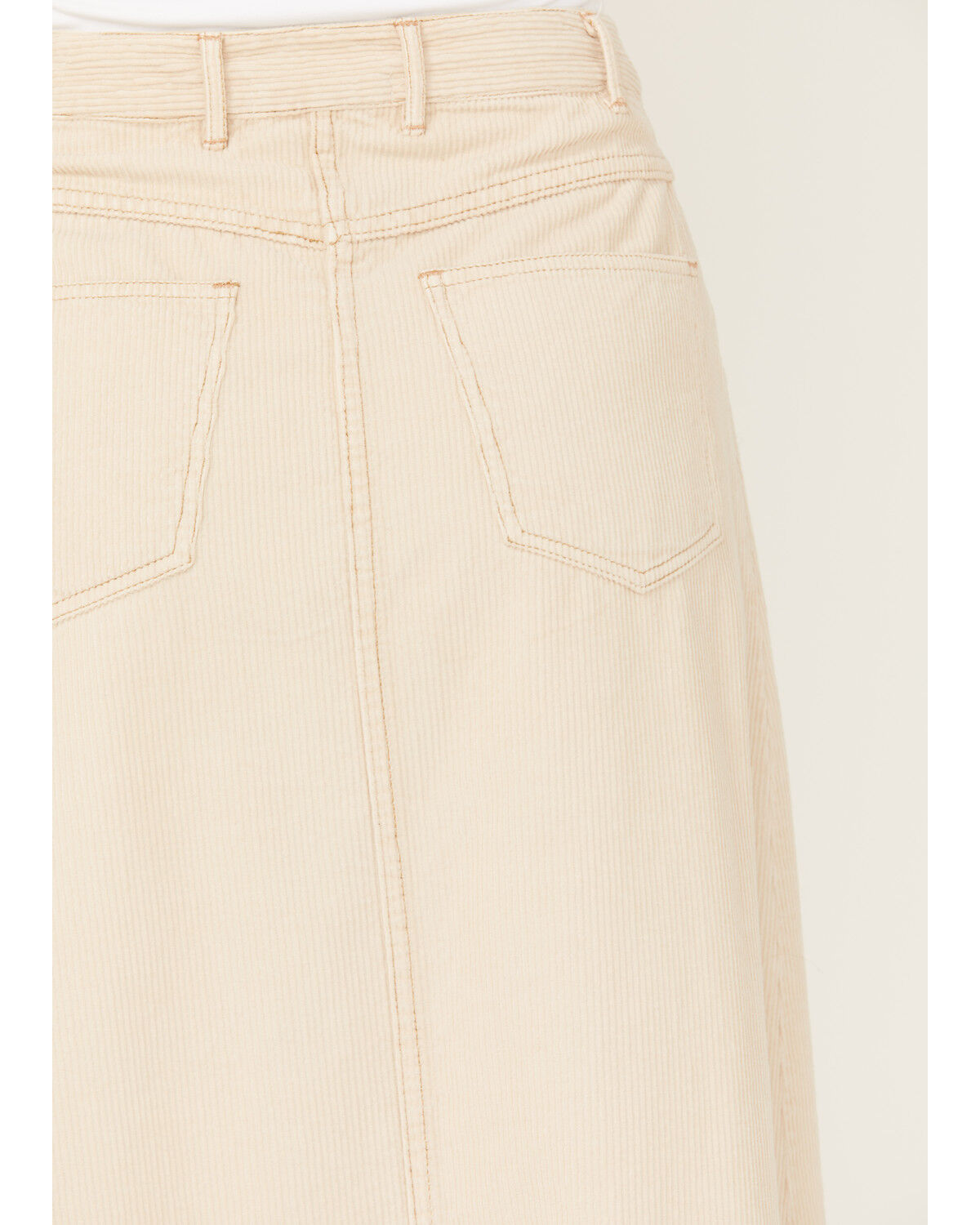 Image #4 - Free People Women's Come As You Are Corduroy Maxi Skirt, Sand, hi-res