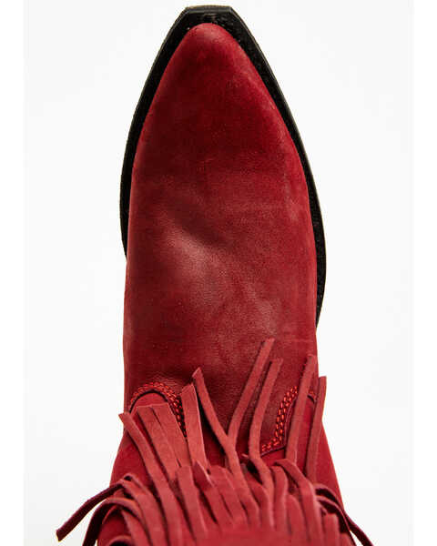 Image #6 - Liberty Black Women's Vegas Fringe Western Boots - Snip Toe, Red, hi-res