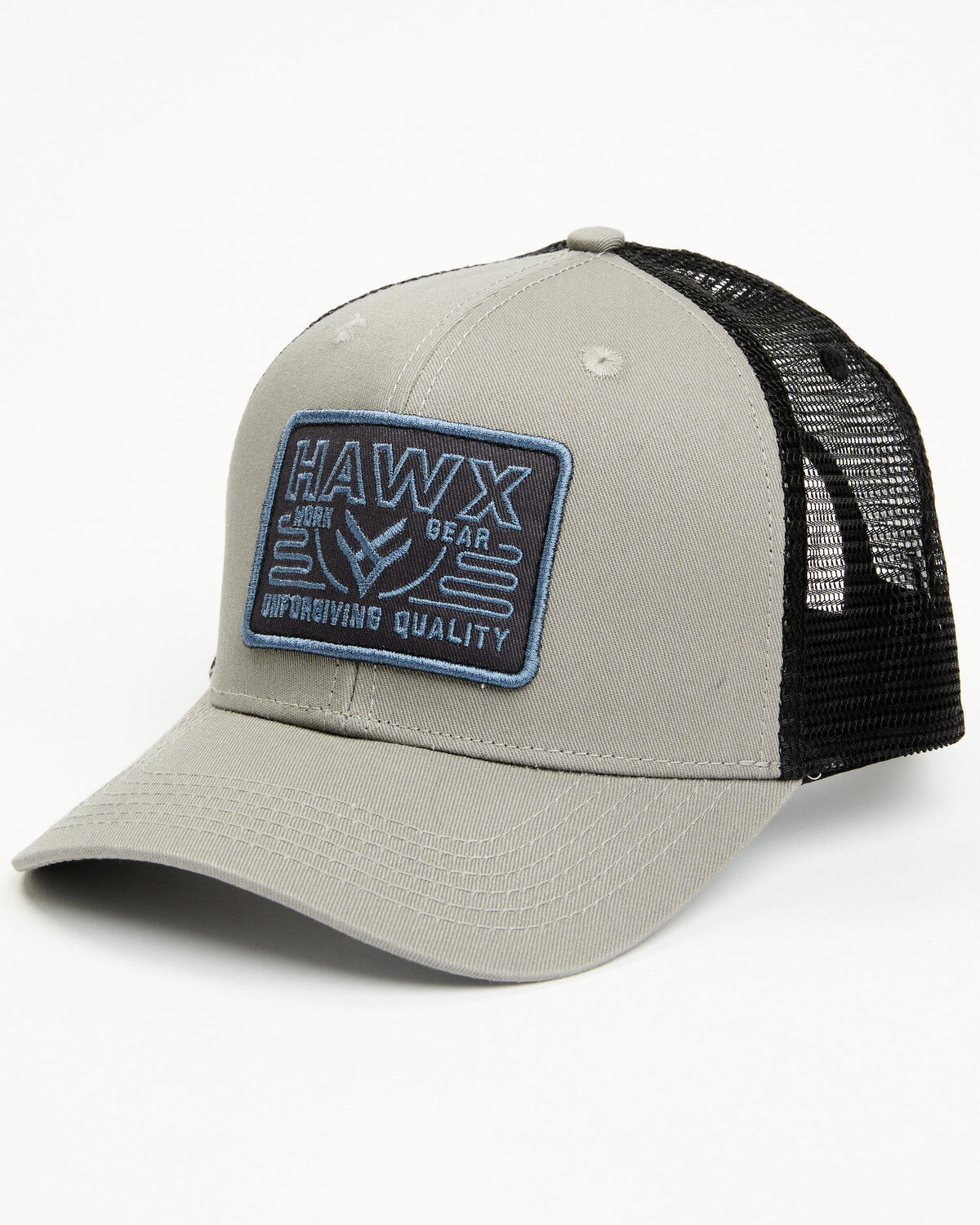 Image #1 - Hawx Men's Recreation Logo Patch Ball Cap, Grey, hi-res