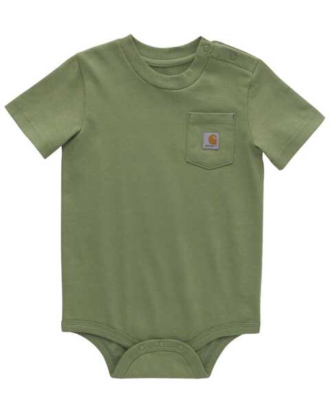 Carhartt Infant Boys' Short Sleeve Onesie, Green, hi-res