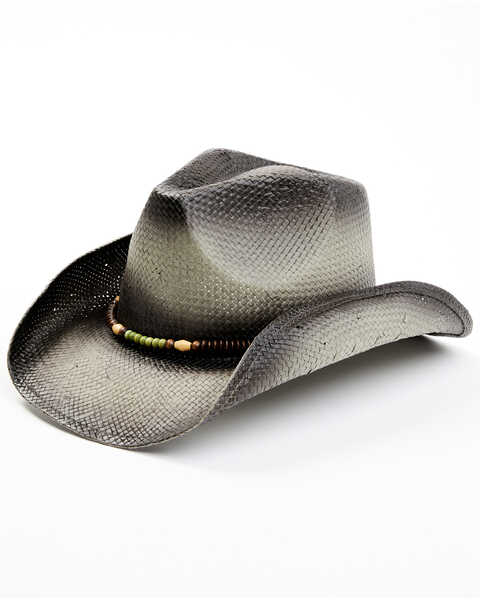 Image #1 - Shyanne Women's Cazares Straw Cowboy Hat, Black, hi-res