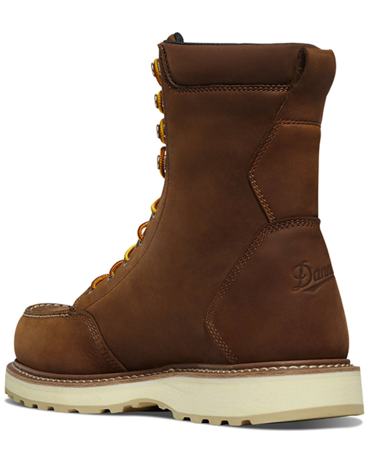 Image #3 - Danner Men's Cedar River 8" Moc Waterproof Work Boots - Soft Toe, Brown, hi-res