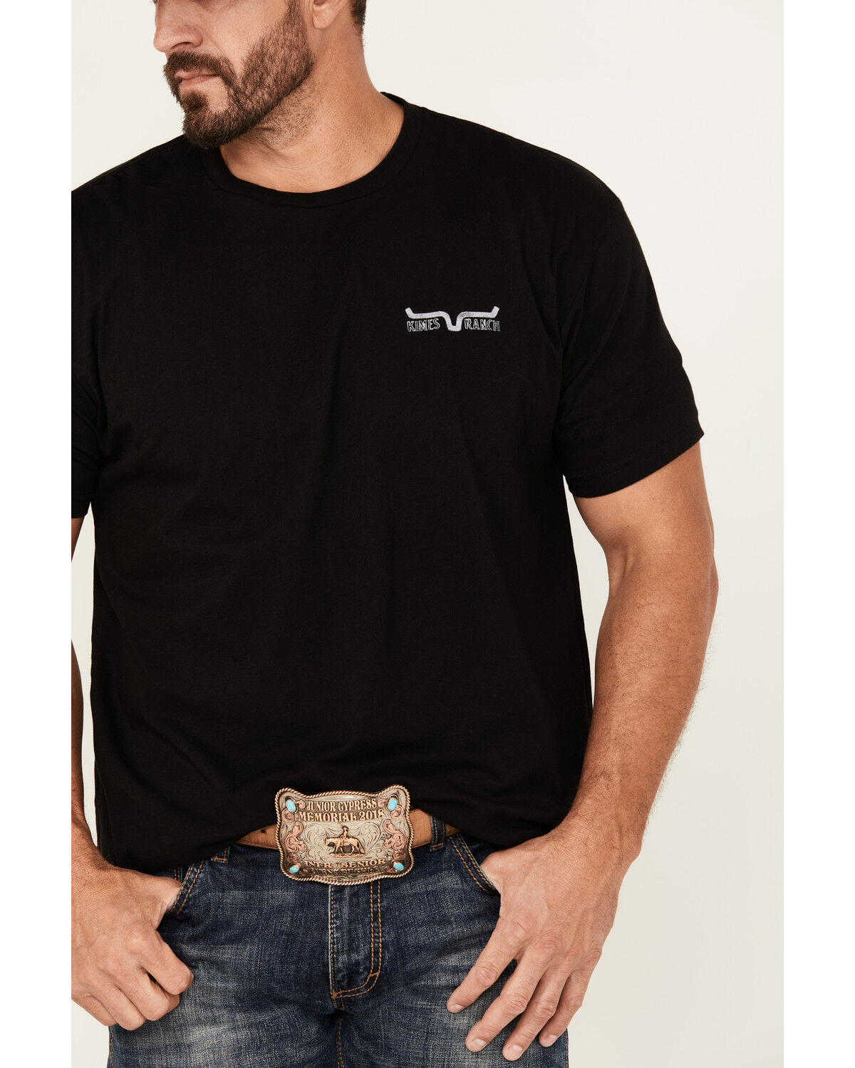 Image #3 - Kimes Ranch Men's Boot Barn Exclusive Drawn Horizon Short Sleeve T-Shirt, Black, hi-res