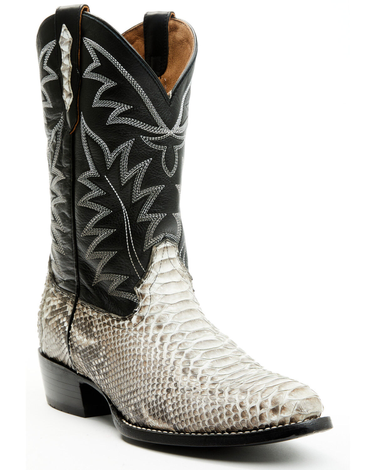 Image #1 - Cody James Men's Exotic Python Western Boots - Medium Toe, Black, hi-res