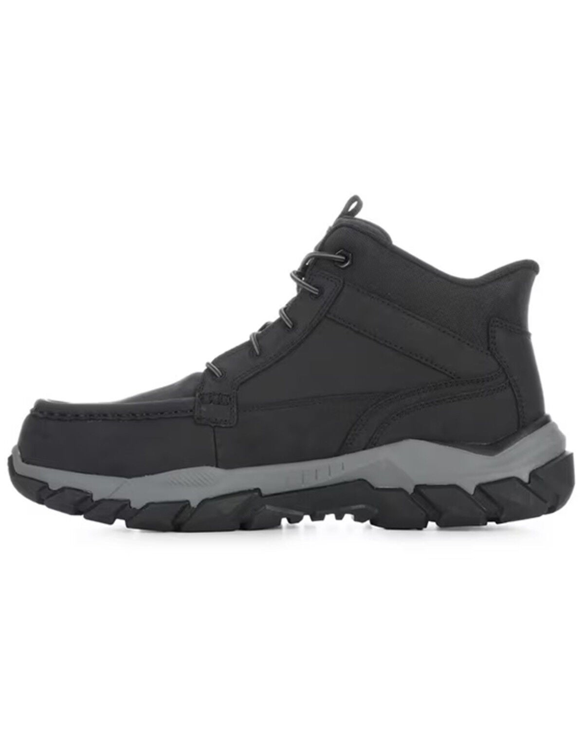 Image #3 - Skechers Men's Santoro Slip-ins&reg; Moc Work Shoes - Nano Composite Toe, Black, hi-res