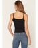Image #4 - Wild Moss Women's Solid Ribbed Tank Top, Black, hi-res