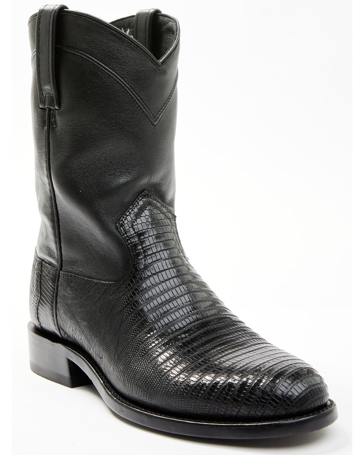 Cody James Black 1978&reg; Men's Carmen Exotic Teju Lizard Roper Boots - Round Toe, Black, hi-res