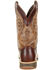 Durango Men's Ultralite Waterproof Western Boots - Square Toe, Dark Brown, hi-res