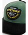 Image #2 - Stetson Men's Bison Patch Trucker Cap , Green, hi-res
