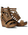 Image #1 - Lane Women's Becca Wedge Sandals, Brown, hi-res