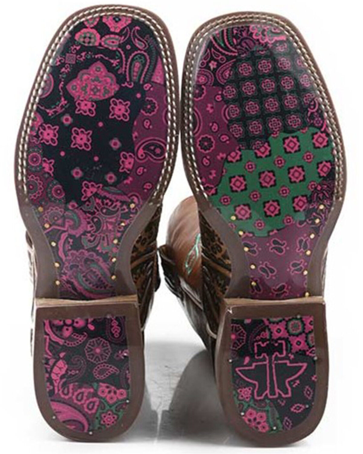 Image #2 - Tin Haul Women's Paisley Queen Western Boots - Broad Square Toe, Multi, hi-res