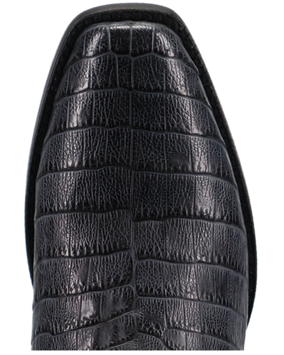 Image #6 - El Dorado Men's Nile Exotic Crocodile Western Boots - Square Toe, Blue, hi-res