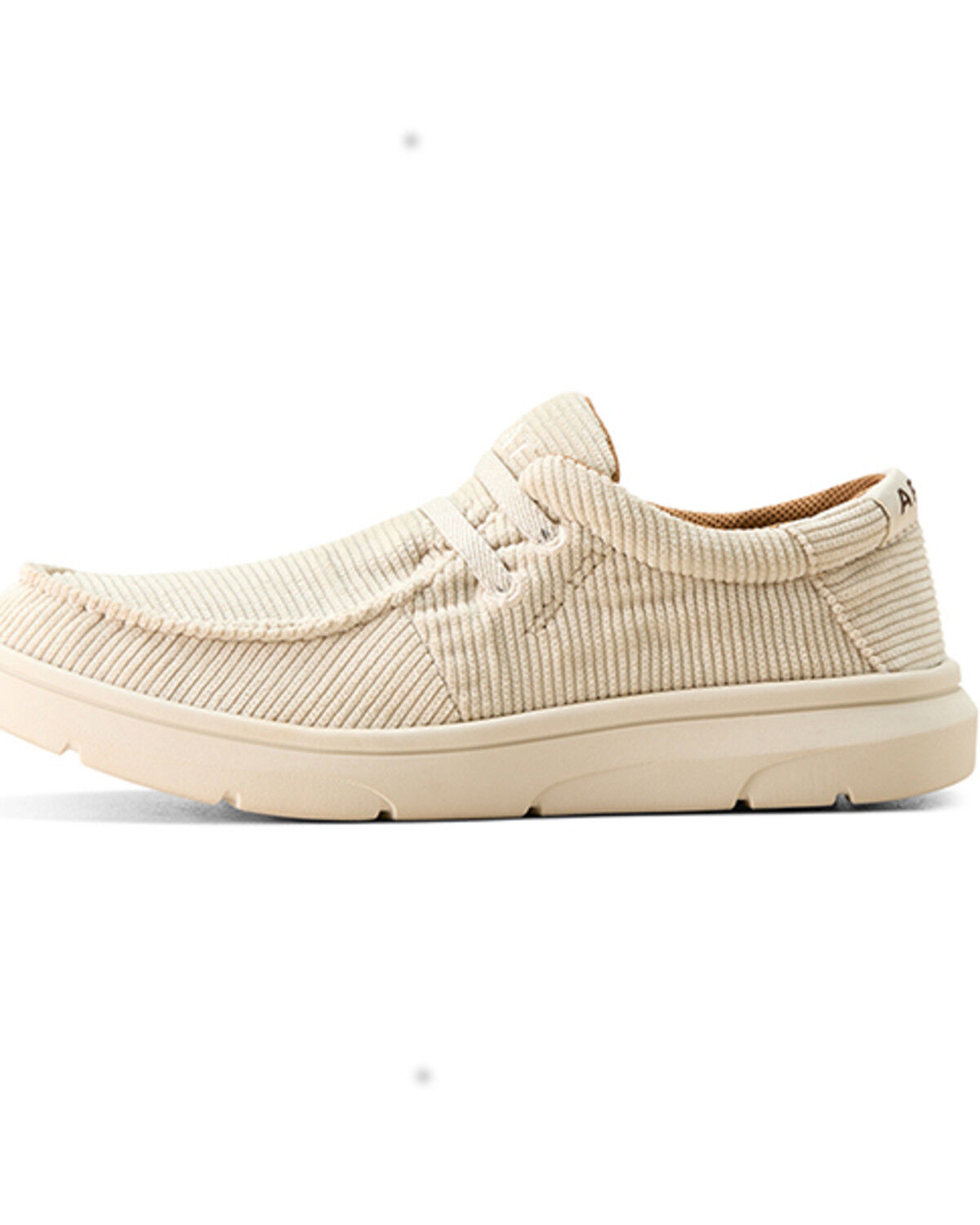 Image #2 - Ariat Boys' Corduroy Hilo Casual Shoes - Moc Toe, White, hi-res