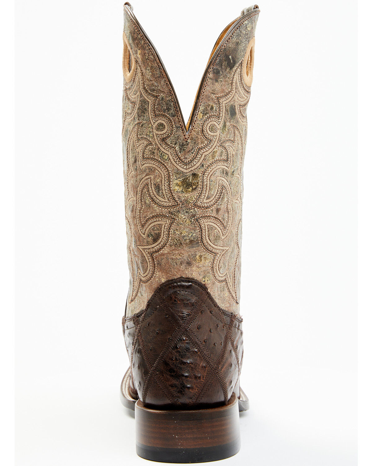Image #5 - Cody James Men's Exotic Full Quill Ostrich Western Boots - Broad Square Toe, Brown, hi-res