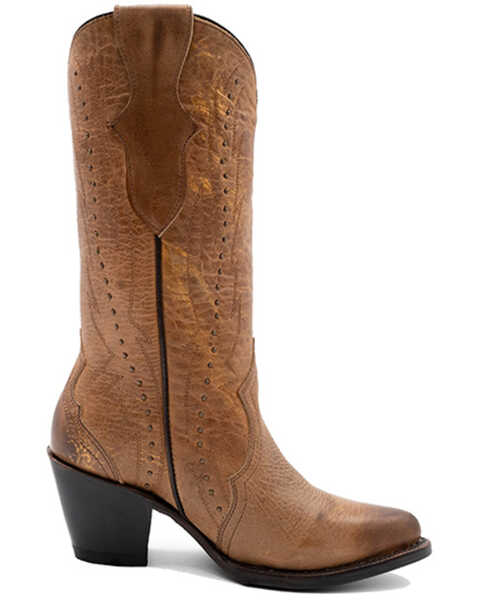 Image #2 - Ferrini Women's Siren Western Boots - Snip Toe , Brown, hi-res