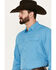 Image #2 - Ariat Men's VentTEK Outbound Solid Classic Fit Long Sleeve Button-Down Western Shirt, Steel Blue, hi-res