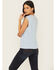 Image #4 - Idyllwind Women's Wild Fire Embellished Sleeveless Graphic Tank, Light Blue, hi-res
