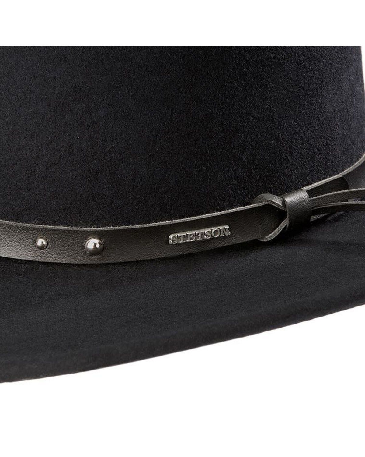 Image #2 - Stetson Men's Black Hawk Crushable Felt Western Fashion Hat, , hi-res