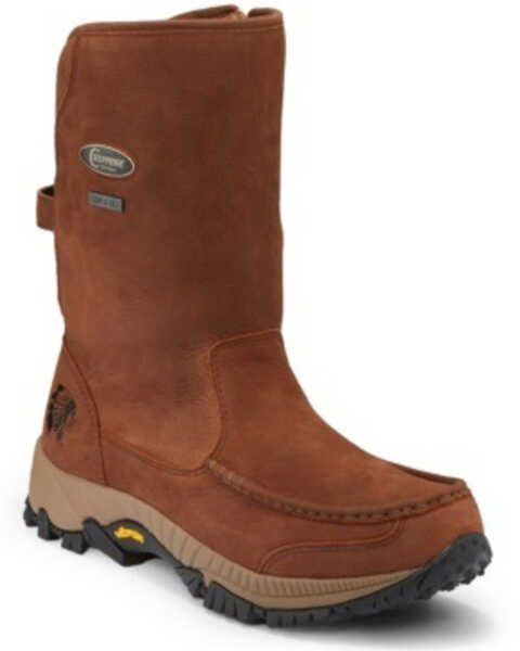 Chippewa Men's Searcher II Western Work Boots - Soft Toe, Brown, hi-res
