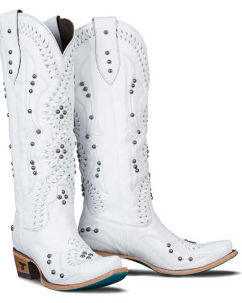 Lane Women's Cossette Western Boots - Snip Toe, White, hi-res