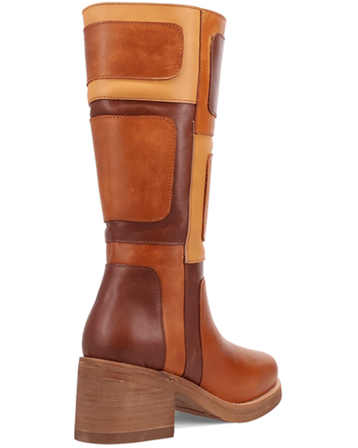 Image #5 - Dingo Women's Multi Patches Fashion Boots - Round Toe, Tan, hi-res