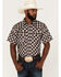Image #1 - Cody James Men's Kingsland Medallion Print Short Sleeve Snap Western Shirt, Multi, hi-res