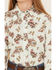 Image #3 - Cruel Girl Girls' Printed Long Sleeve Rhinestone Snap Western Shirt, Light Blue, hi-res