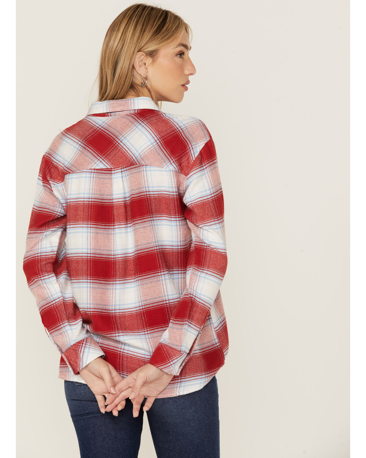 Image #4 - Idyllwind Women's Sycamore Ridge Plaid Print Relaxed Flannel Snap Shirt, , hi-res