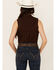 Image #4 - Shyanne Women's Shadow Striped Sleeveless Button-Down Western Shirt, Chocolate, hi-res