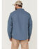Image #4 - Brothers and Sons Men's Dobby Performance Long Sleeve Button-Down Western Shirt , Indigo, hi-res
