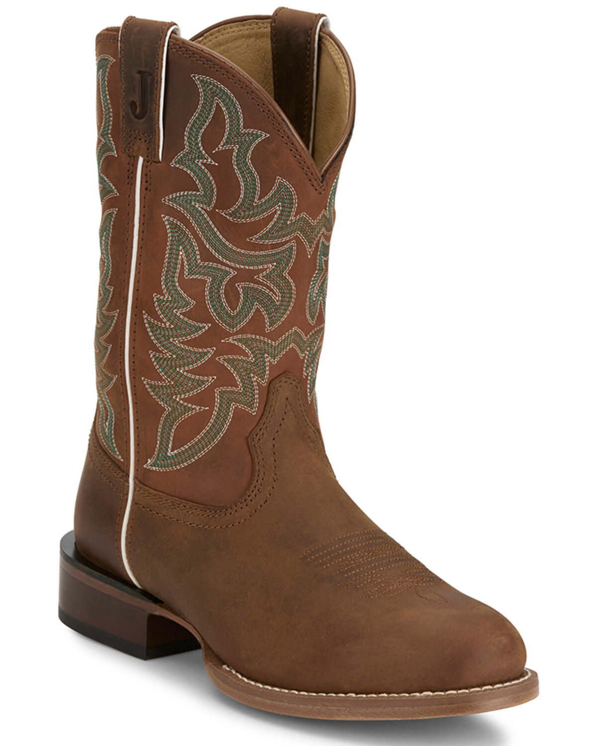 Image #1 - Justin Men's Disco Man Sunset Western Boots - Round Toe, Brown, hi-res